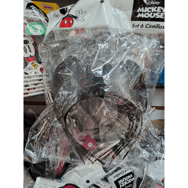 Cintillos de Mickey mouse x 6 unidades 