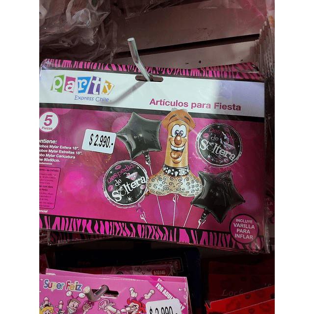 set de globos metálicos despedida de soltera 