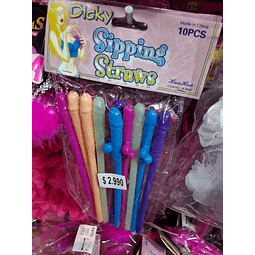 Despedida de soltera bombillas plásticas 