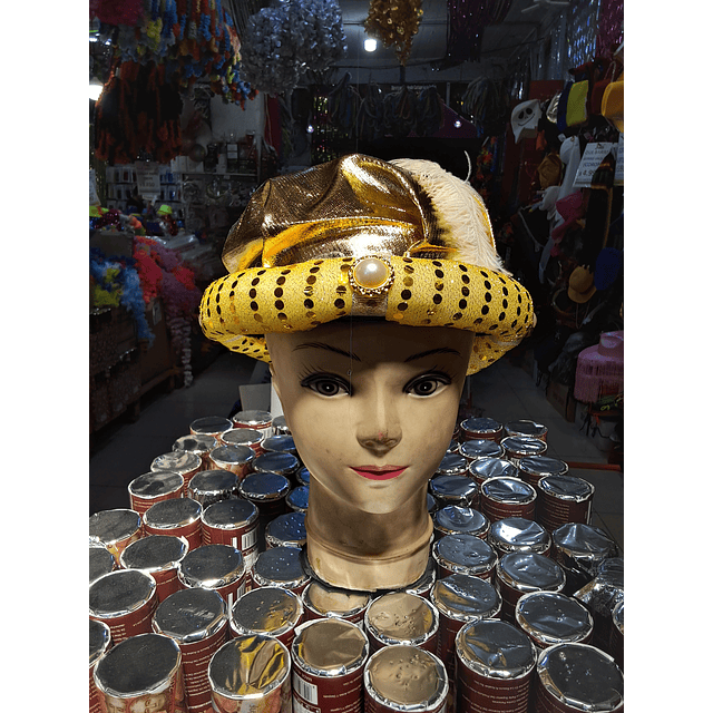 Gorro Cotillón Principe dorado