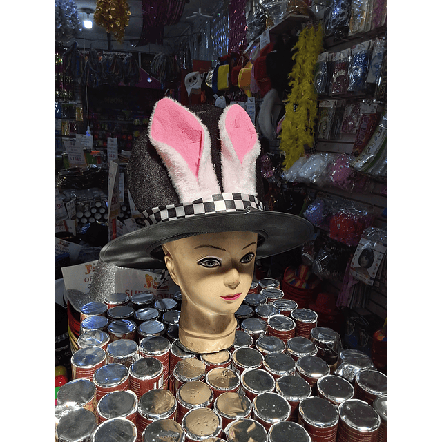 Sombrero copa conejo Alicia 