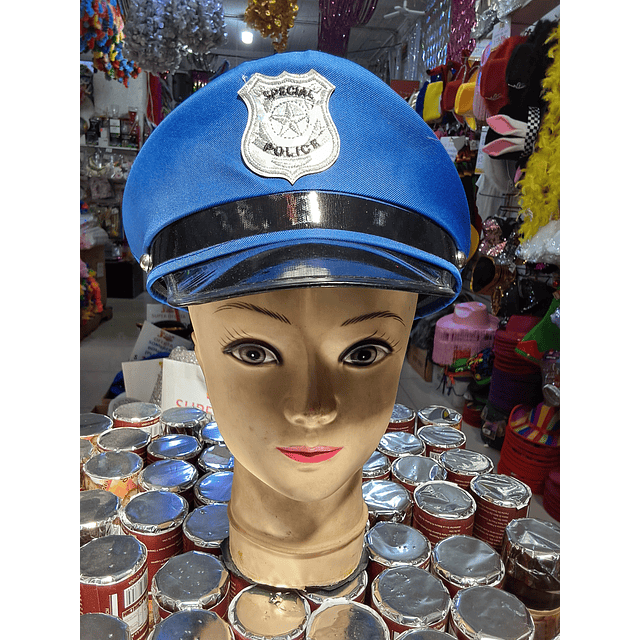 Gorro Cotillón policía 