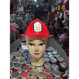Sombrero Bombero plástico de niño