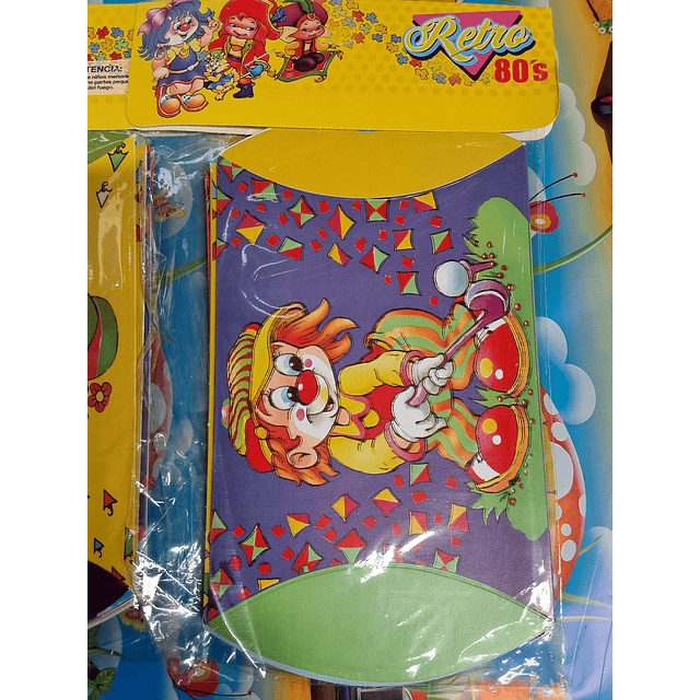 Artículos Retro 80's cajitas de sorpresas x 6 unidades 