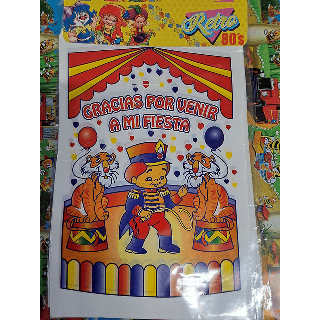 artículos Retro 80's bolsas para dulces x 6 unidades 