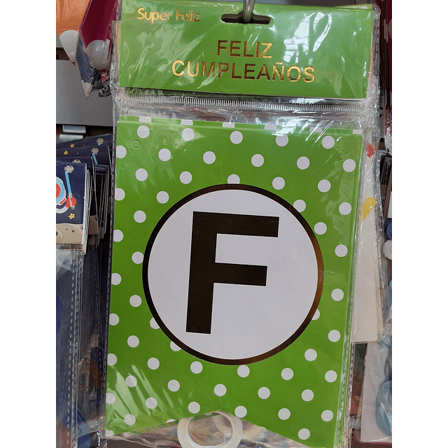 Banderín Feliz cumpleaños verde