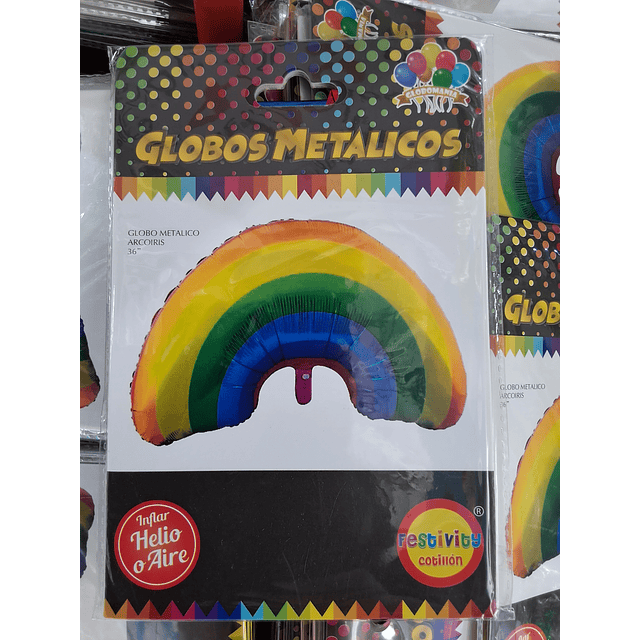 Globo metalizado arcoiris 