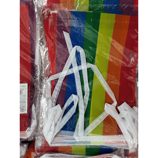 Banderín de colores arcoiris 