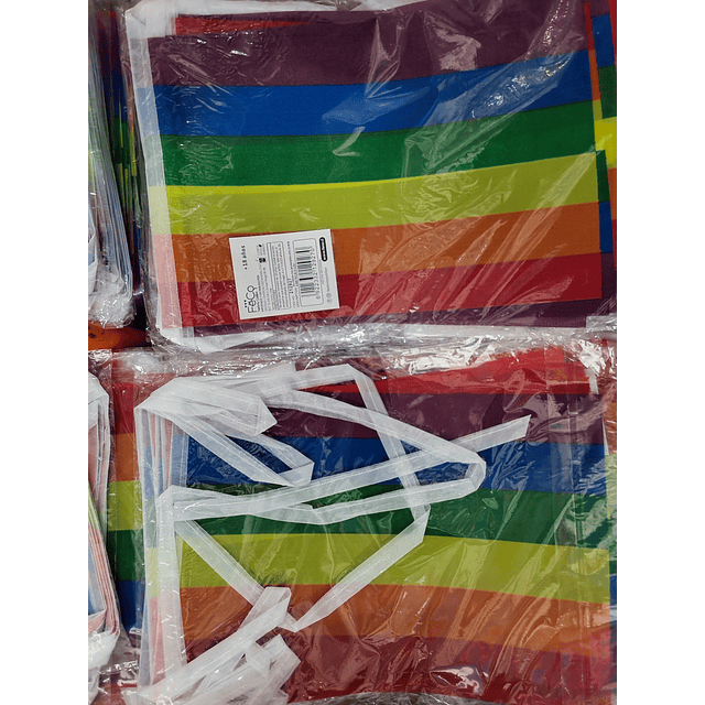 Banderín de colores arcoiris 