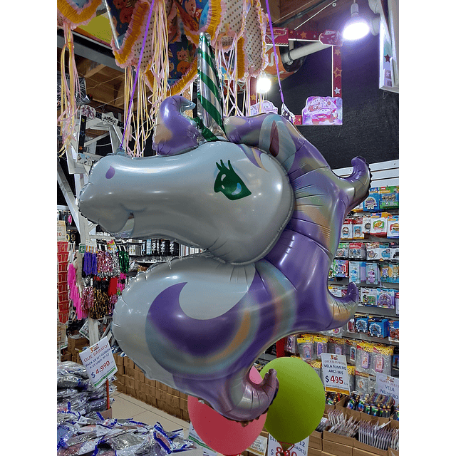 Globo metalizado de unicornio 