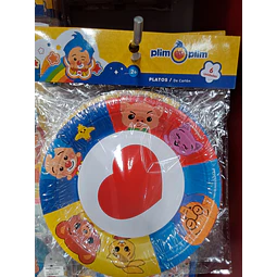 Platos Plim Plim 6 unidades 