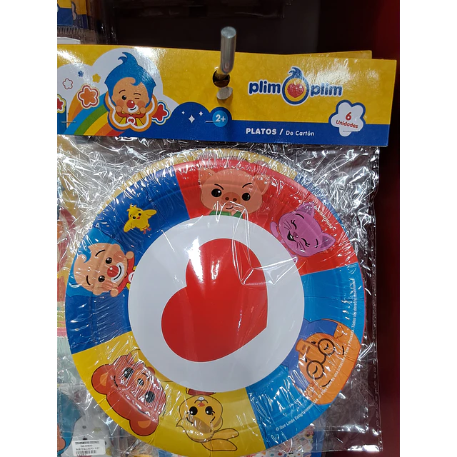 Platos Plim Plim 6 unidades 