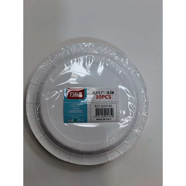Platos de cartón 30 unidades 