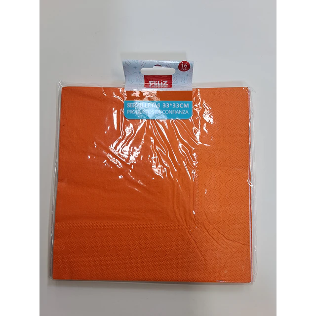 servilletas de colores x 16 unidades 