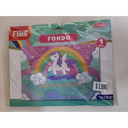 Fondo de tela Decorativo Feliz cumpleaños