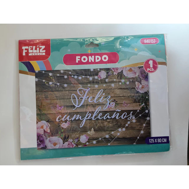 Fondo de tela Decorativo Feliz cumpleaños