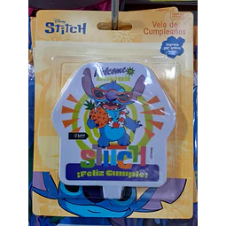 Stitch vela x 1 unidad 