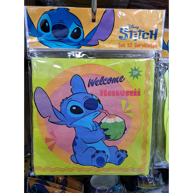 Stitch servilletas x 12 unidades 