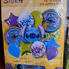 Stitch set de globos metálicos 12 pcs 