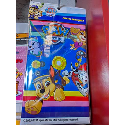 paw patrol mantel plástico 
