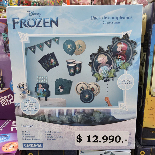 Frozen pack de cumpleaños para 20 personas