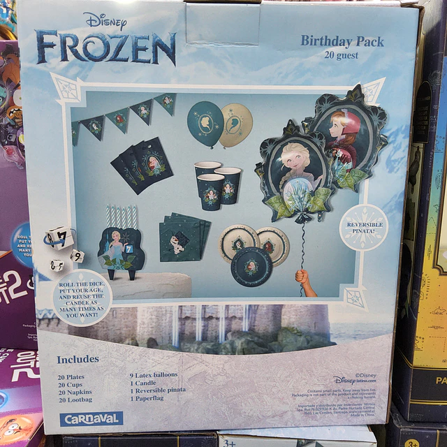 Frozen pack de cumpleaños para 20 personas