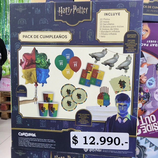 Intensamente pack de cumpleaños para 20 personas