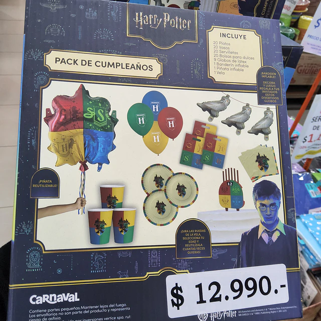 Intensamente pack de cumpleaños para 20 personas