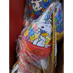 Snoopy gorros invitados x 6 unidades 