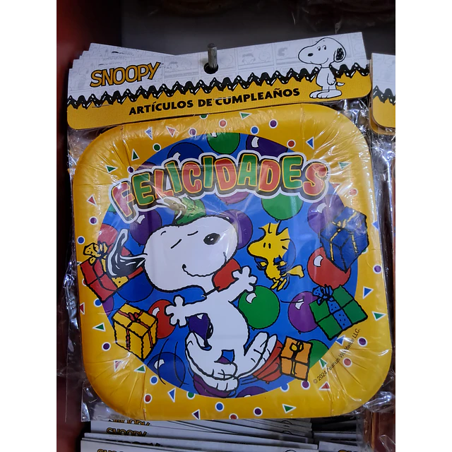 Snoopy platos x 6 unidades 