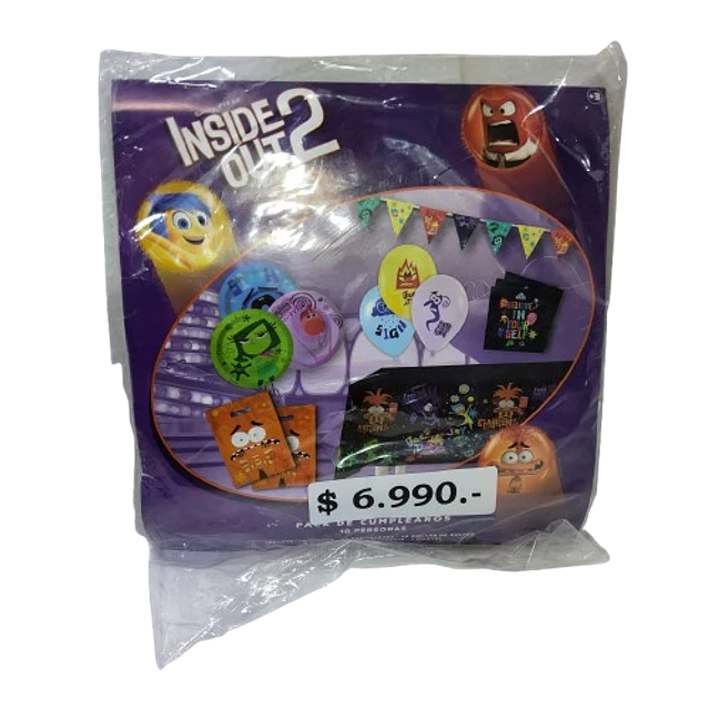 Intensamente pack de cumpleaños 