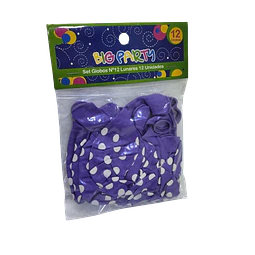 GLOBOS POLKA N°12 X 12 UNIDADES