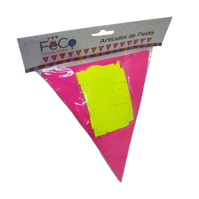 BANDERIN FC FLUOR TRIANGULAR