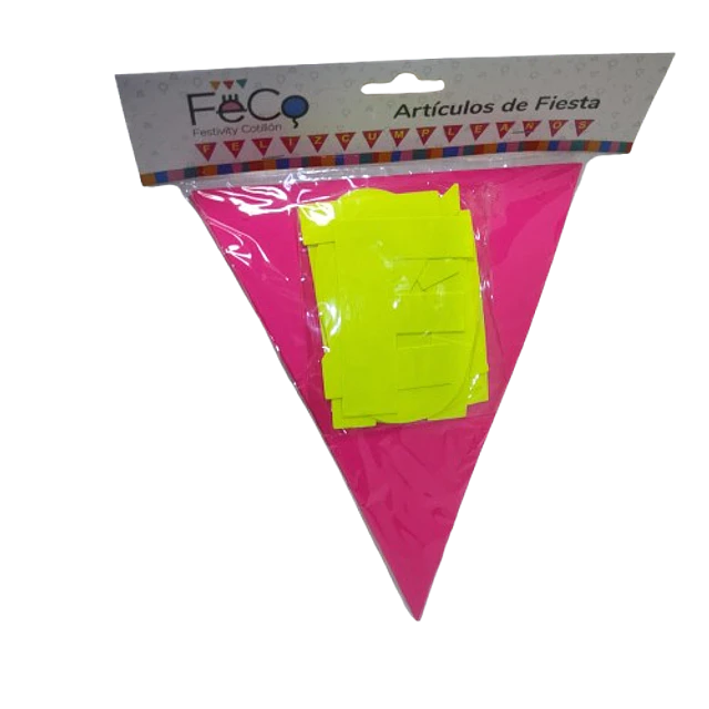 BANDERIN FC FLUOR TRIANGULAR