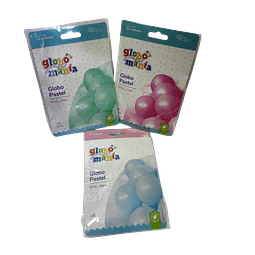 GLOBOS PASTEL N°12  X 12 UNIDADES GLOBOMANIA