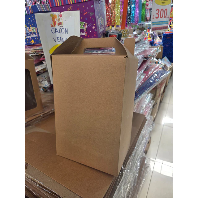 CAJA CON VENTANA KRAFT X UNIDAD