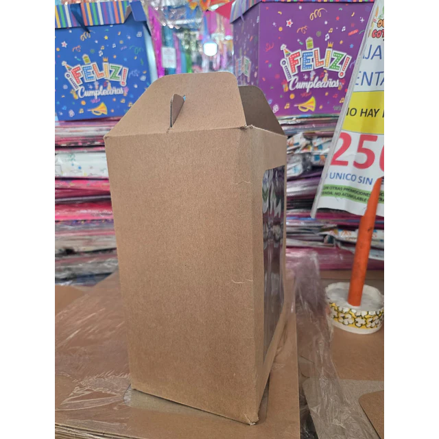 CAJA CON VENTANA KRAFT X UNIDAD