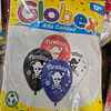 GLOBOS FRASES X 25 UNIDADES N°12 GLOBEX SELECCIONADOS