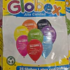 GLOBOS FRASES X 25 UNIDADES N°12 GLOBEX SELECCIONADOS