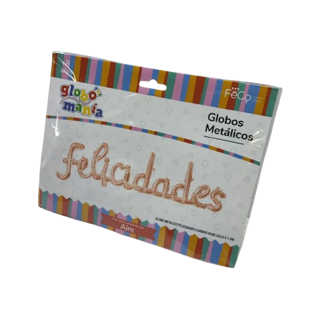 GLOBOS METALICOS FELICIDADES GLOBOMANIA