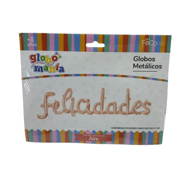 GLOBOS METALICOS FELICIDADES GLOBOMANIA