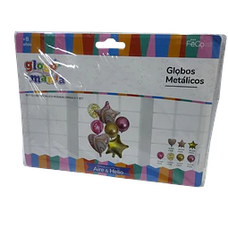 SET GLOBO METALICO BOUQUETS GLOBOMANIA