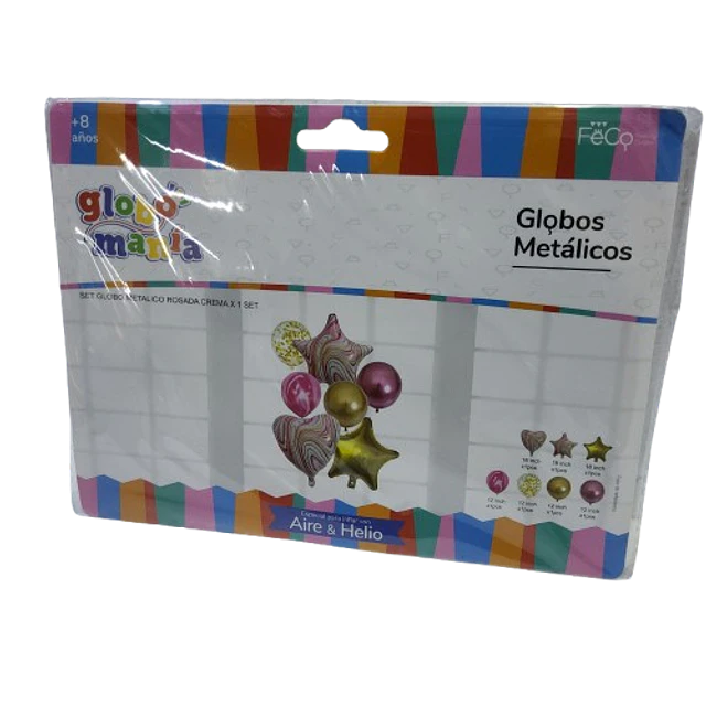 SET GLOBO METALICO BOUQUETS GLOBOMANIA