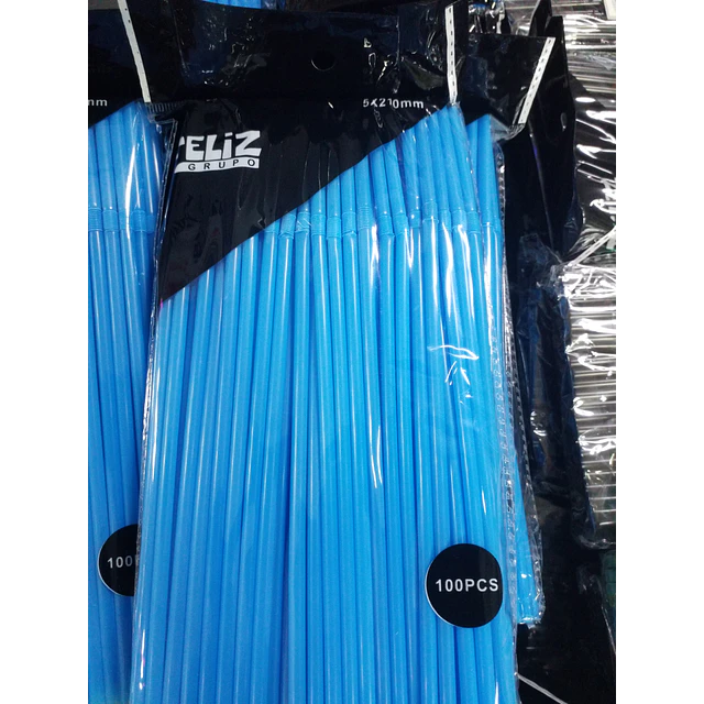 BOMBILLAS COLORES 5 X 210 MM X 100 UNIDADES