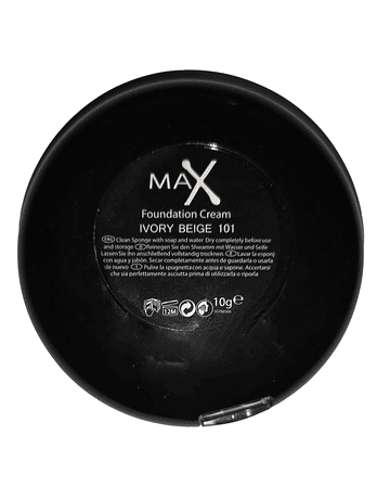 MAX FACTOR FOUNDATION CREAM IVORY BEIGE N.101 10G   ANNO 2020