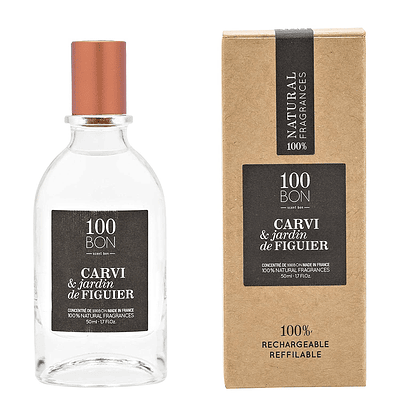 100 BON Carvi & Jardin De Figuier Refillable Eau de Parfum 50ml Spray