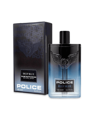 POLICE DEEP BLUE EDT 100ML + POCHETTE POLICE MAN BLU  