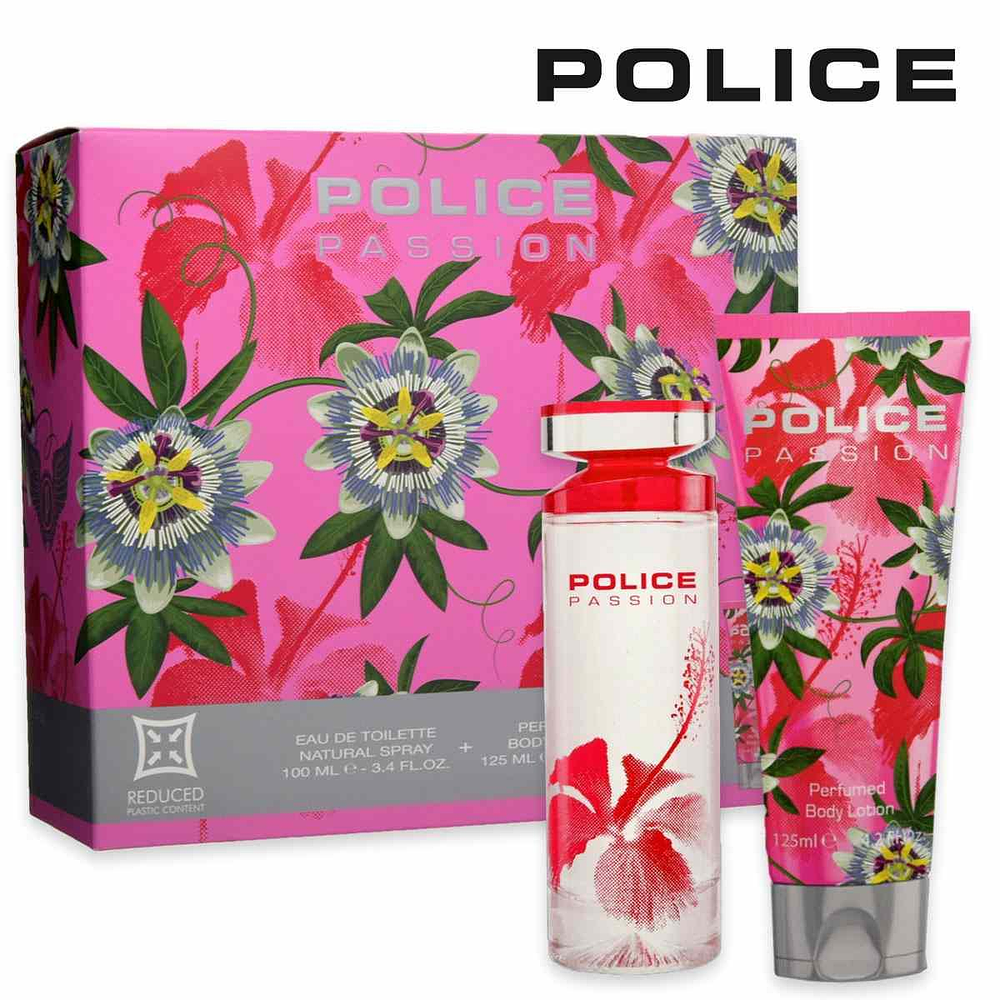 POLICE PASSION FEMME CF EDT 100ML + BODY LOTION 125ML