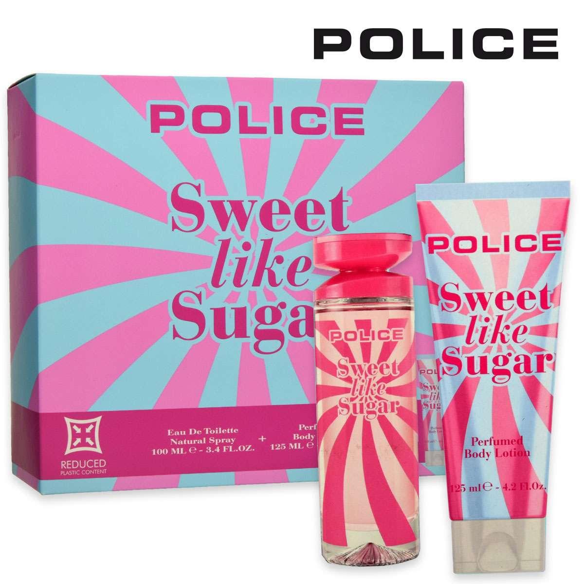 Police sweet like sugar gift set edt 100 m + body lotion 125