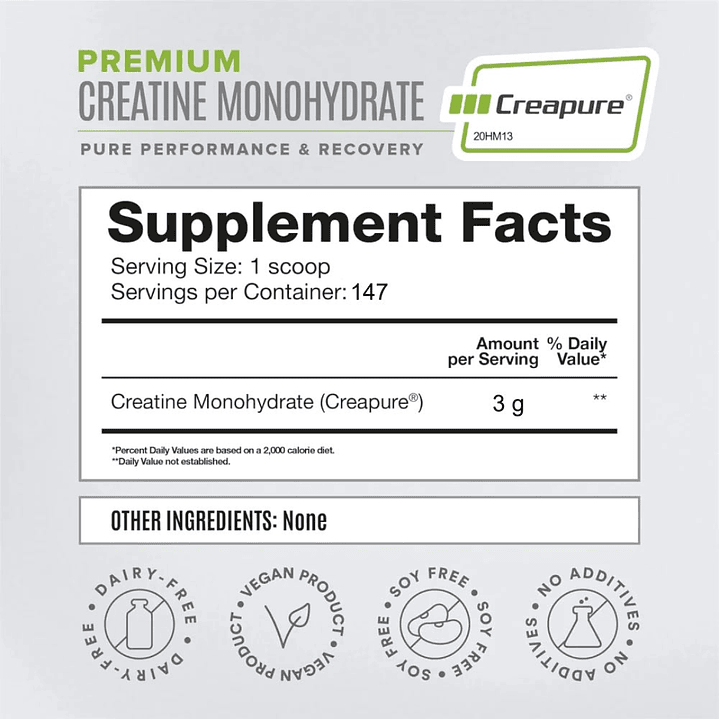Creatina Creapure 300gr Dymatize 2